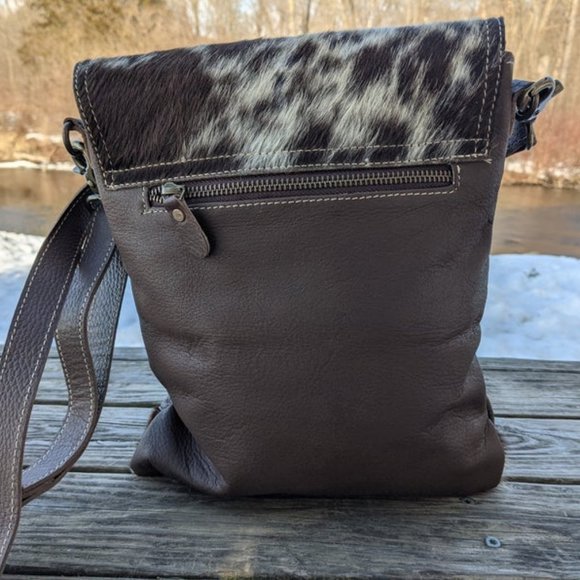 Brown leather bag | Messenger bag